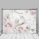 Lofaris Shabby Floral Printed Wood Fine Art Photo Backdrop